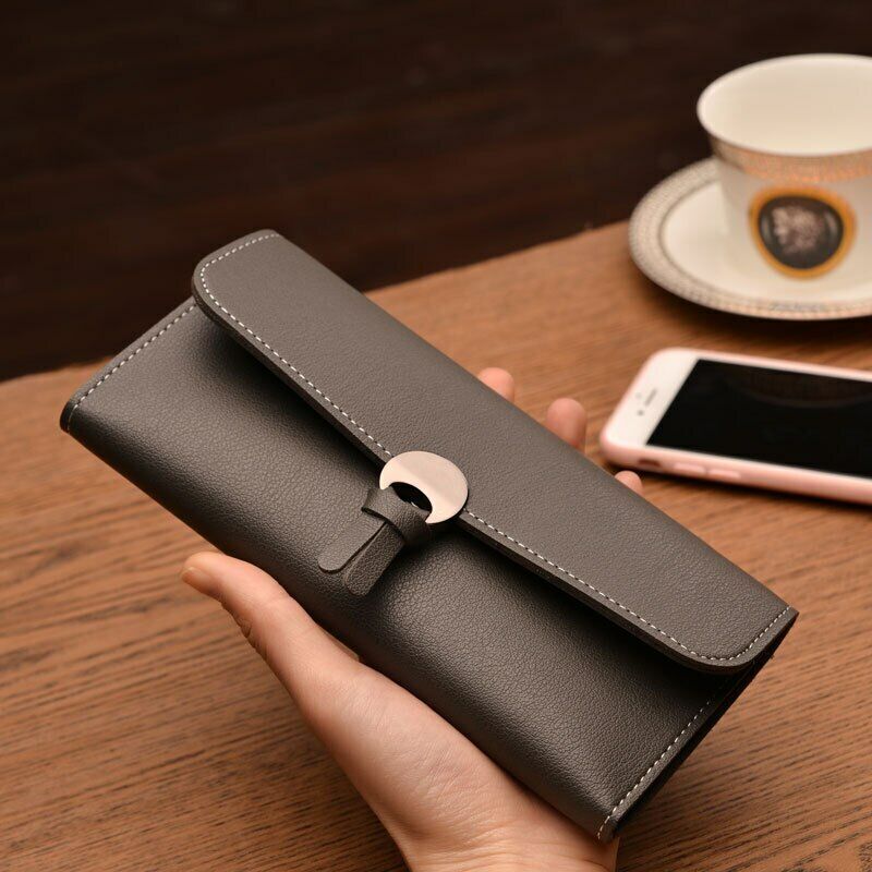 Women Leather Wallet Rfid Design Lady Party Clutch Bag Fashion Long Purse Gifts