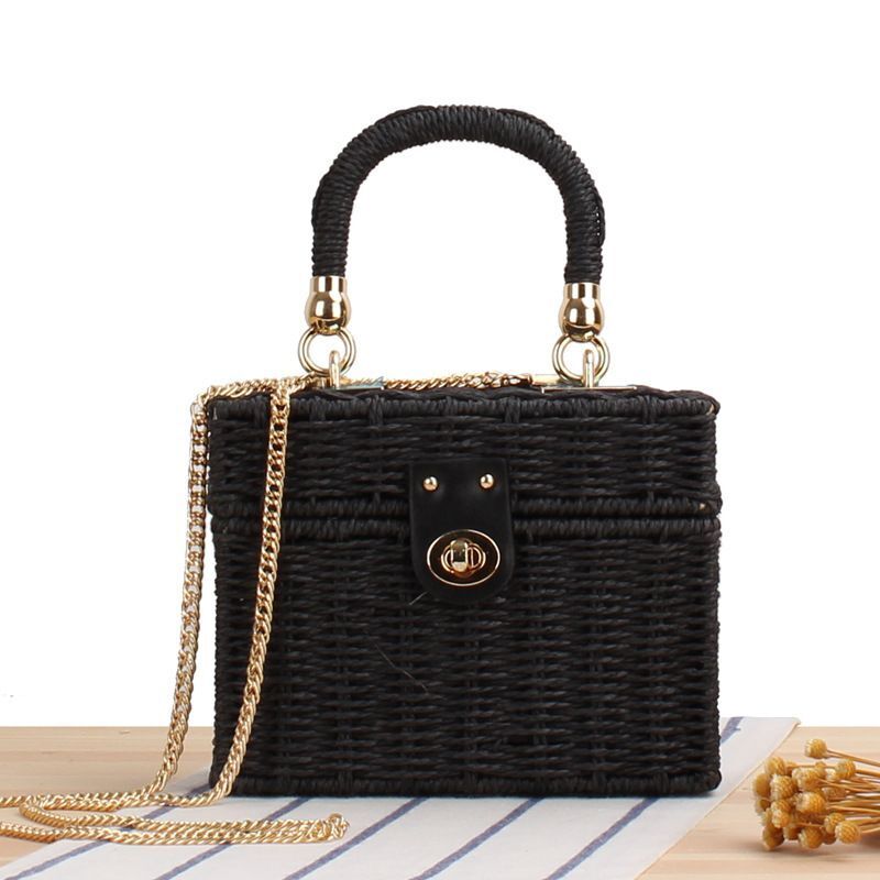 Straw Rope Women's Bag Messenger Handbag Beach Bags Shoulder Bags Luxury Bags