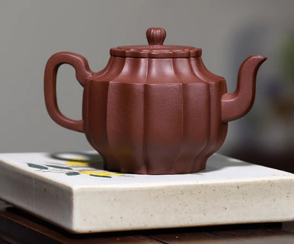300cc chinese Yixing Handmade Zisha teapot qingshuini LingHua Gongfu Hu Tea Pot