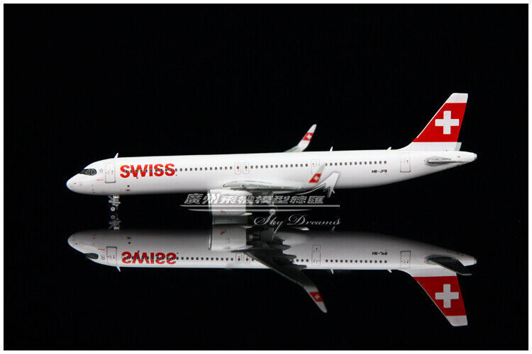 1:400 JC Wings SWISS AIRBUS A321neo Passenger Airplane Diecast Aircraft Model