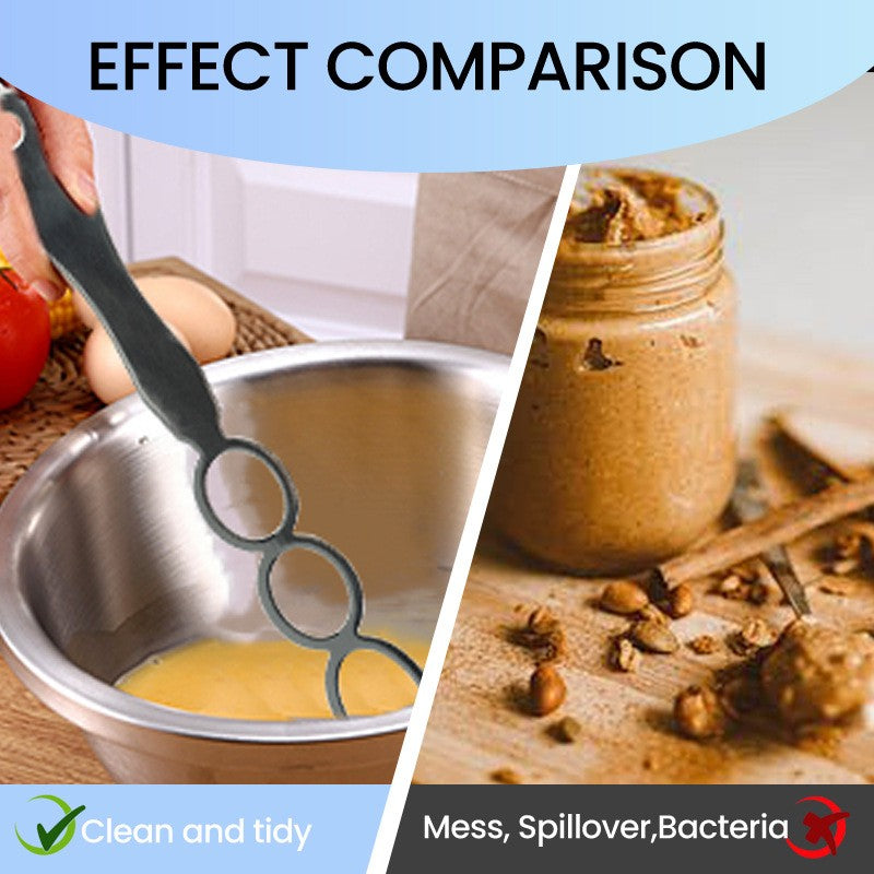 Peanut Butter Stirrer Stainless Steel Stirring Tool Heat Resistant No Mess Desig