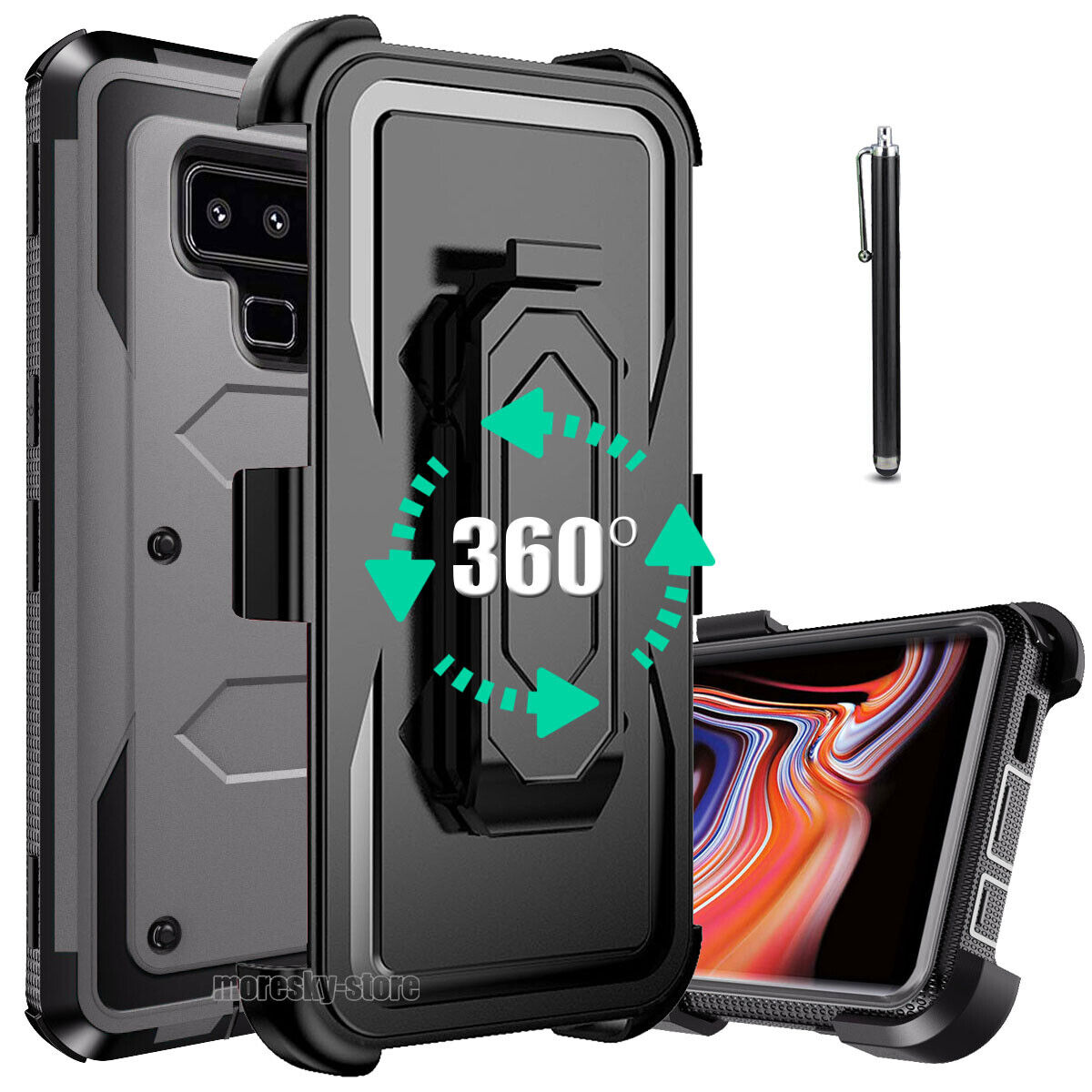 For Samsung Galaxy Note98 Shockproof Case, w/ Belt Clip Stand Rugged Phone Cover