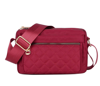 Shoulder Bags Handbags Solid Messenger Bag Small Nylon Purse 22*10*15CM Zipper