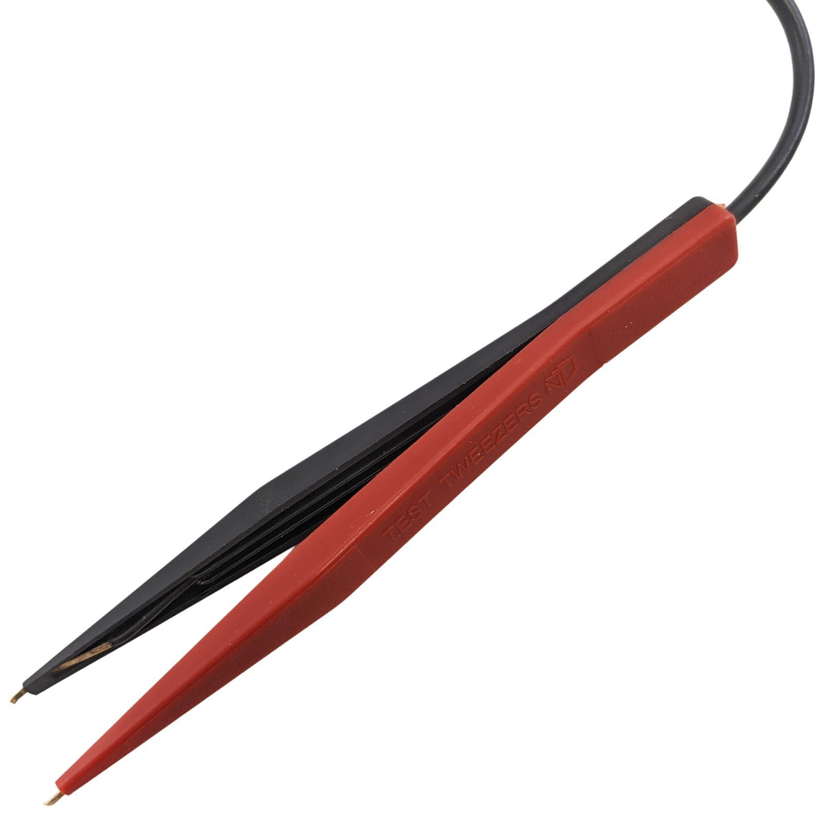 Shrouded Banana to SMD Tweezer Probe Test Lead for LCR / Multimeter, 36" Cord