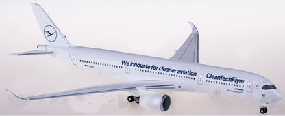 1:200 33CM Hogan Lufthansa AIRBUS A350-900 Passenger Aircraft ABS Plastic Model
