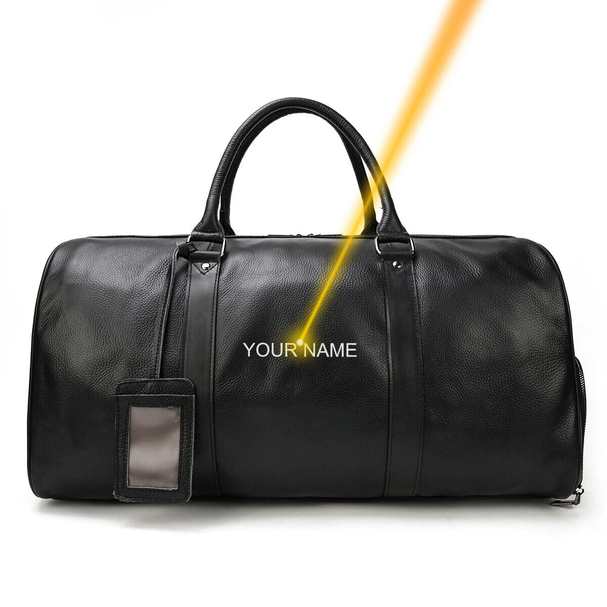 Genuine Leather Travel Bag Men Women Cowhide Casual Travel Weekend Shoulder Bag