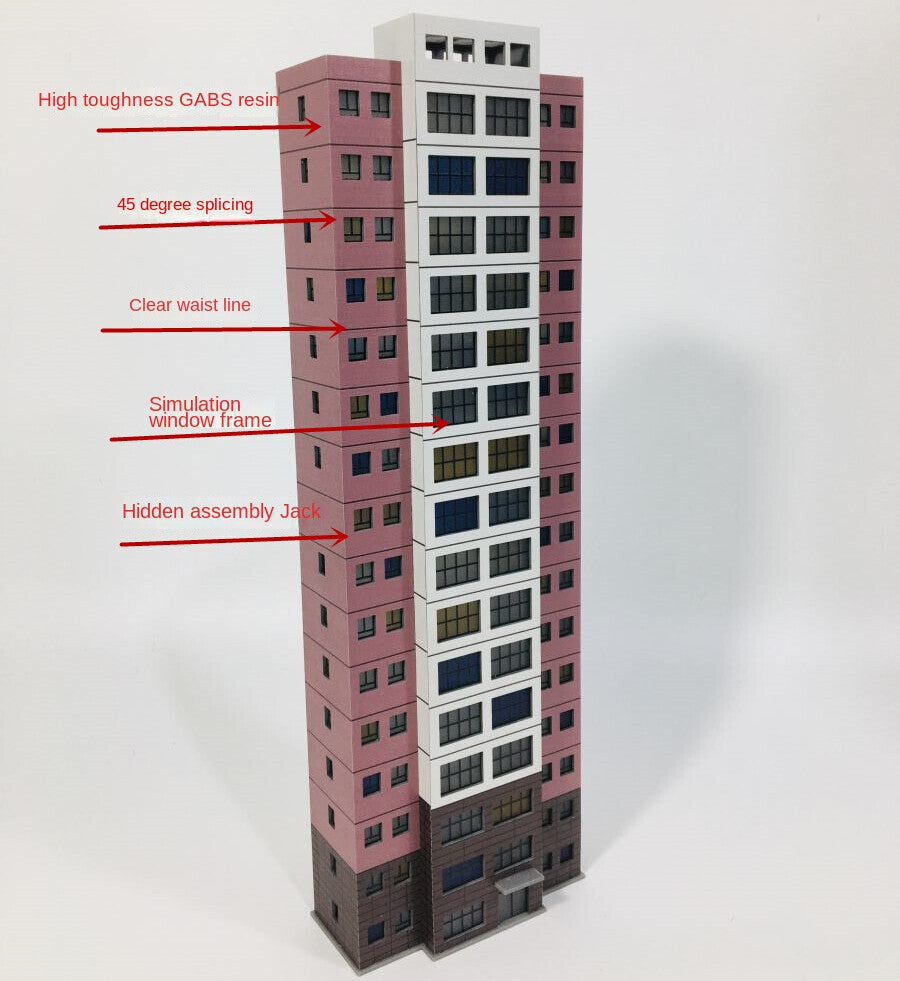 1:150 Scale High Rise Architecture Skyscraper Office Building City Model Scene