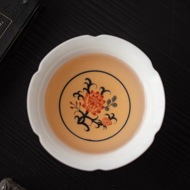 90ml Blue White Porcelain Teacup Ceramics Tea Tasting Cup Master's Cup Tea Cup