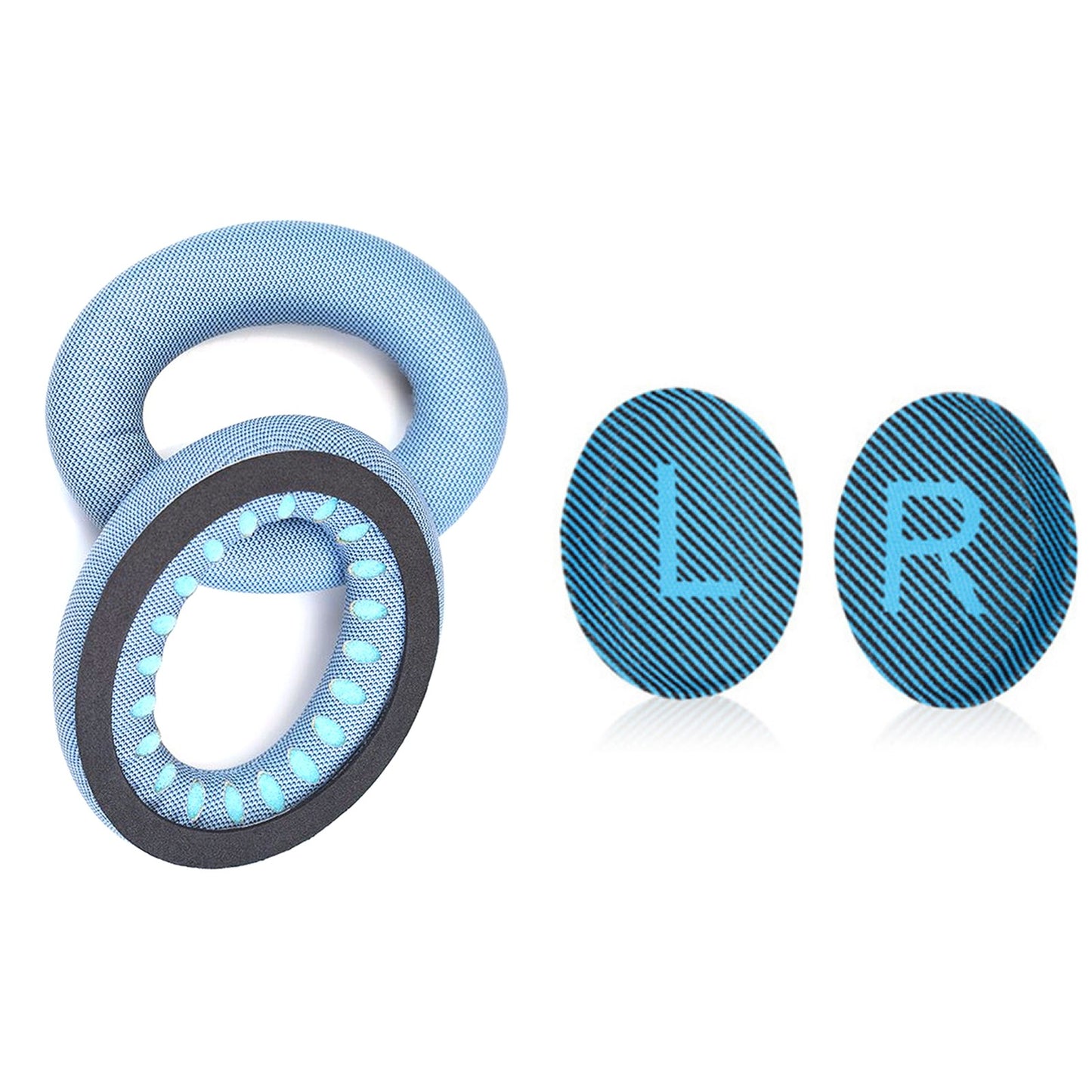 Blue Soft Ear Pads Cushion Cover For BOSE Quiet Comfort QC35 QC35II Headphones
