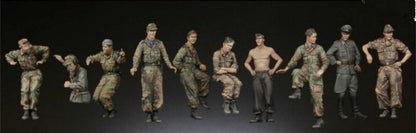 1/35 resin figure model 10 German tank soldiers unassembled unpainted