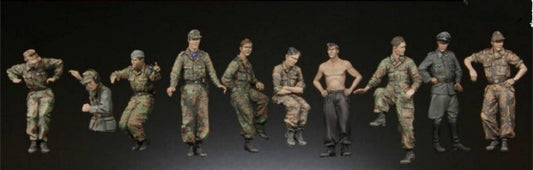 1/35 resin figure model 10 German tank soldiers unassembled unpainted