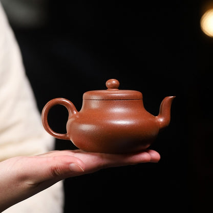 True Yixing Zisha Jiangpo Clay Teapot 180ml Chinese Kungfu Pot On Sales Handmade