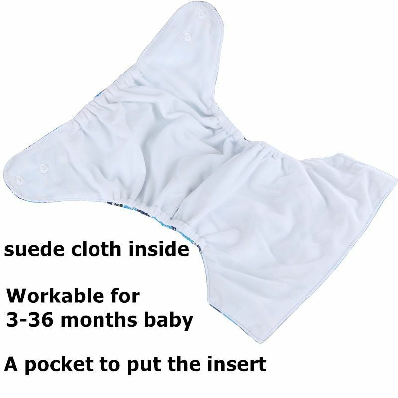 Cloth Diapers Reusable Adjustable Baby Nappies Washable Newborn Training Pants