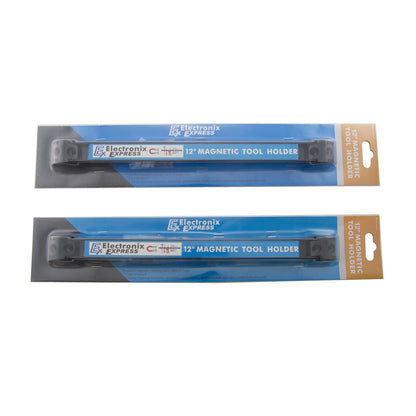 2 Pack 12" Magnetic Tool Holders, Heavy-Duty Racks with Mounting Screws Included