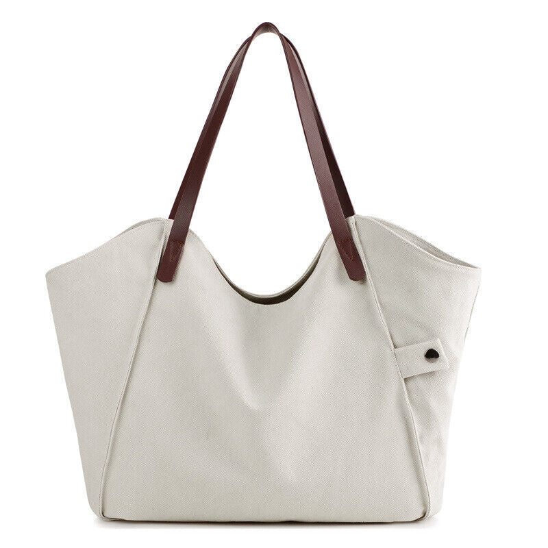 CELELA Women Canvas Extra Large Shoulder Handbag Bag For Shopping Travel