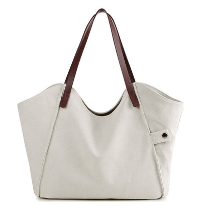 CELELA Women Canvas Extra Large Shoulder Handbag Bag For Shopping Travel
