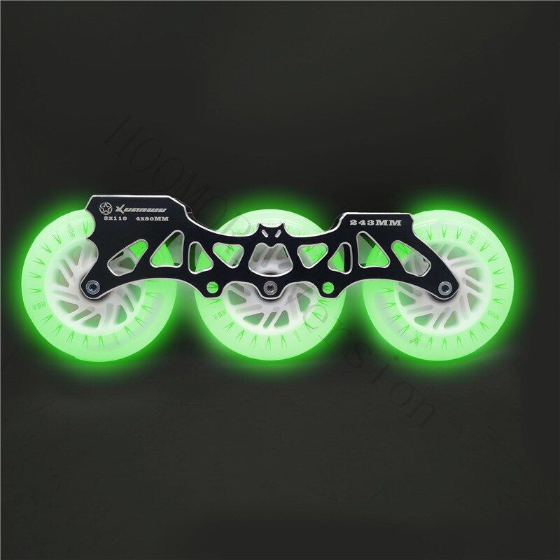 Frame Wheel Bearing 3*110mm Inline Speed Skating Frame Ultralight Alloy Base 85A