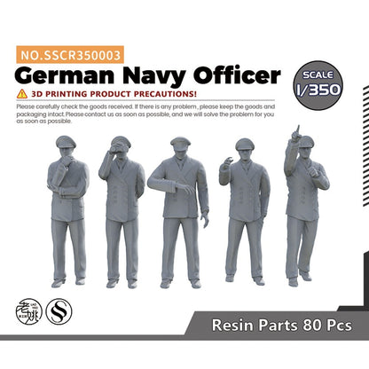 Yao's Studio SSCR350003 1/350 Model Upgrade Parts German Navy Officer