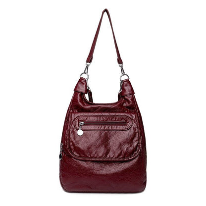 PU Leather Women's Backpack Shoulder Bags Ladies Travel Bag Pack