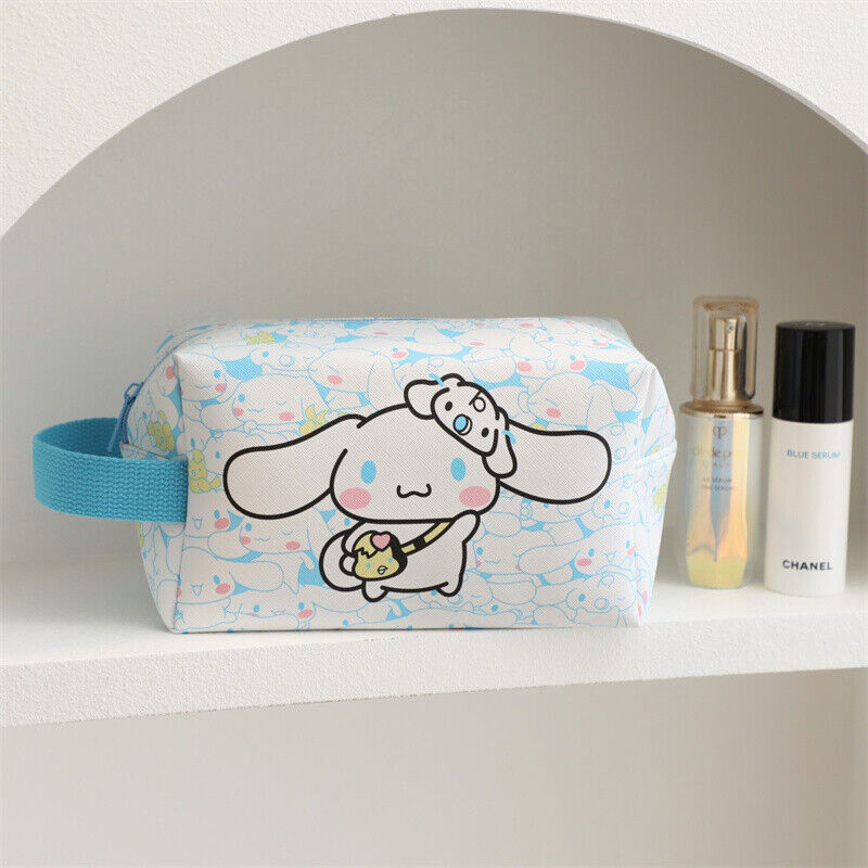 Hello Kitty Cinnamoroll My Melody Makeup Bag Cosmetic Case Travel Storage Tote A