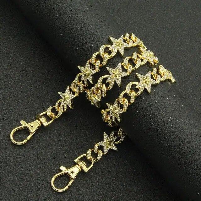 Mens ICED Miami Cuban Link Chain Barbed Thorn Spiked Necklace Plated CZ Jewelry