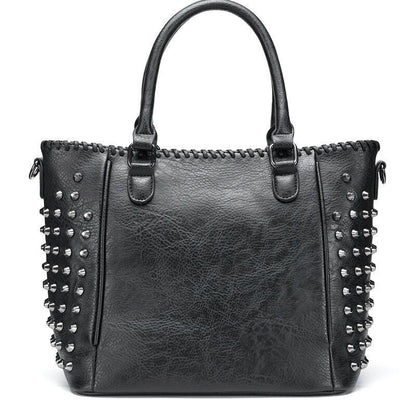 Women Bag Leather Crossbody Bag Purse Handbag Punk Style Shoulder Messenger Bag