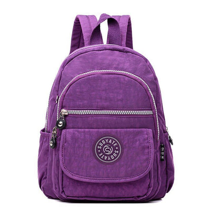 Backpack Fashion Waterproof Nylon School Bag Large Traveling Rucksack 23*10*30CM
