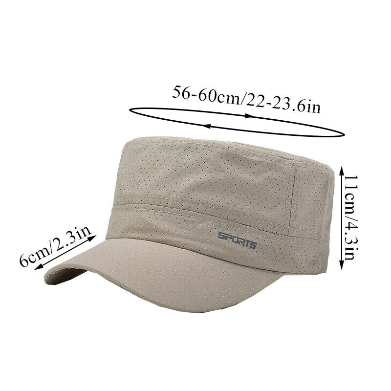 Neutral Hat Retro Cap Flat Cap Cotton Cap Military Cap Retro Temperament Stylish