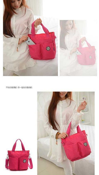 Soft Purse Waterproof Nylon Shoulder Messenger Bag Zipper Traveling Accessories