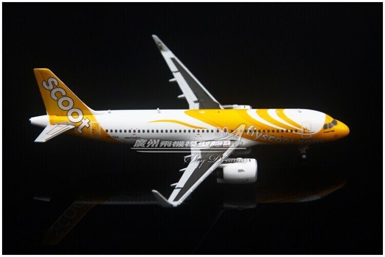 1:400 JC WINGS Flyscoot AIRBUS A320neo Passenger Aircraft Diecast Airplane Model