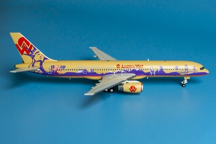 1:200 GeminiJets American West BOEING 757-200 Passenger Airplane Diecast Model