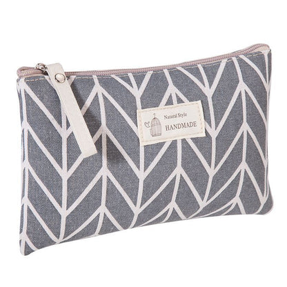 Plaid Printing Cosmetic Bag Makeup Case Organizer Bag Travel Tote Pouch Bags 1PC