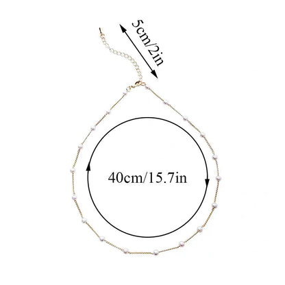 Fashion Pearl Choker Chain Necklace Women Weddings Charm Party Gift