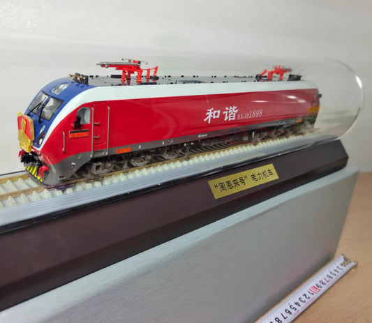 1:64 43CM Zhou Enla HXD1D1898 Electric Locomotive Passenger Train Diecast Model
