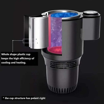 2 In 1 Car Cup Mug Holder DC 12V Heating & Cooling Cup