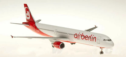 1:200 Hogan Airberlin AIRBUS A321 Passenger Airplane ABS Plastic Aircraft Model