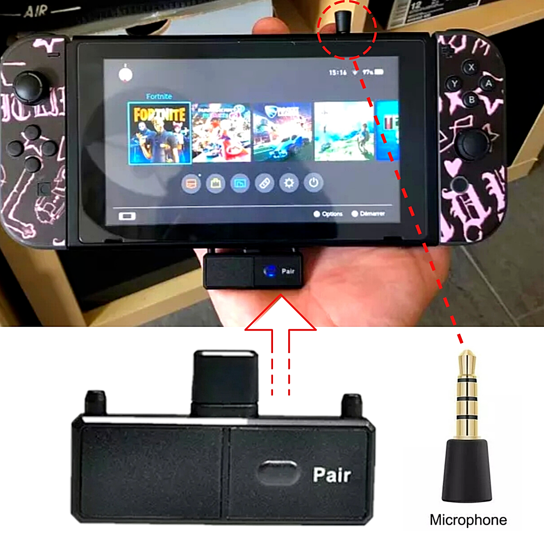 Bluetooth Audio USB Transmitter Type-C Audio Adapter for Nintendo Switch PS4