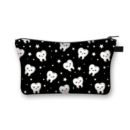 Cartoon Print Cosmetic Case Makeup Bag Organizer Travel Storage Purse 15*13*21CM