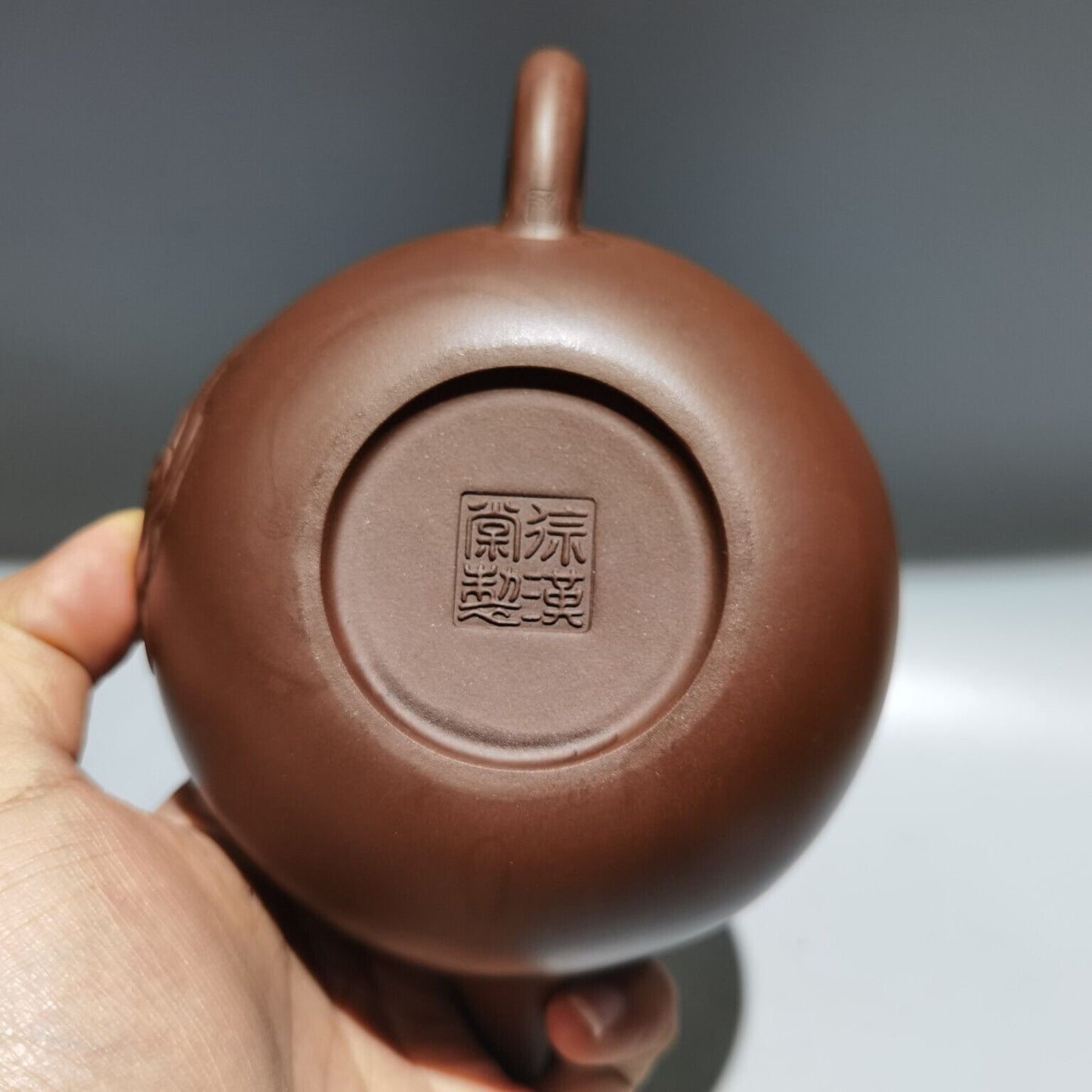Vintage Chinese Yixing Purple Clay Teapot Zisha Ceramic Carving Dragon Teaware