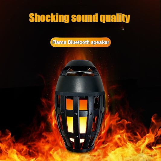Bluetooth flame lamp speaker portable led festival lamp audio Bluetooth speaker