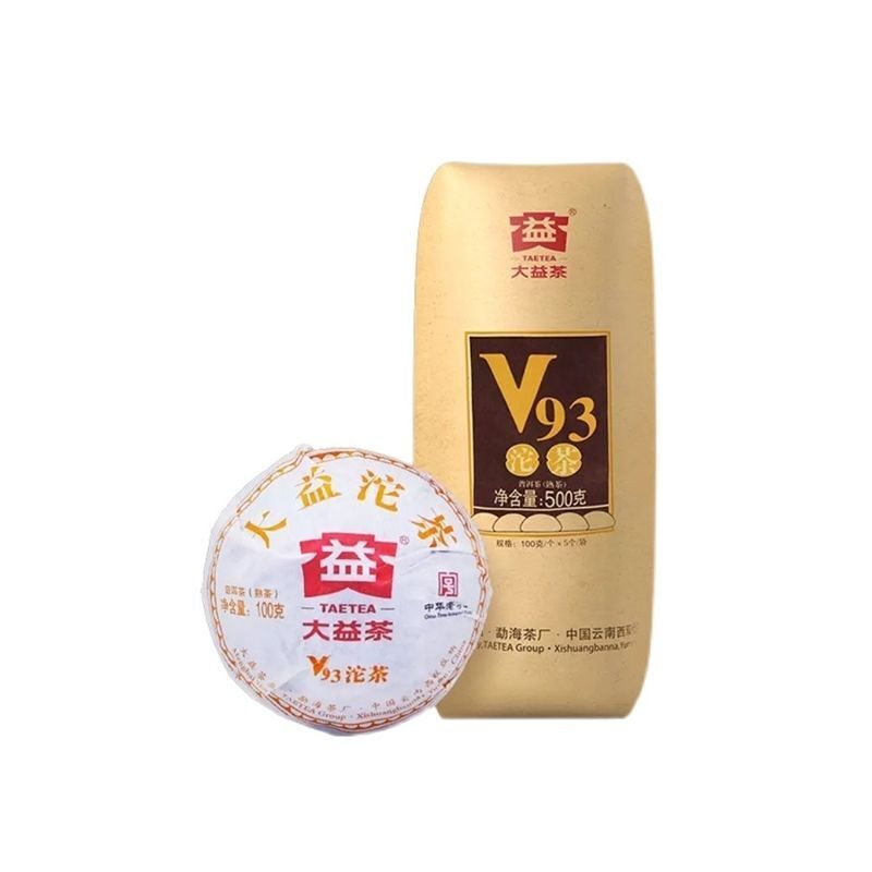 100G Yunnan Menghai Tea 2019 Dayi Pu'er Tea V93 Pu'er Cooked Tea Tuo Tea