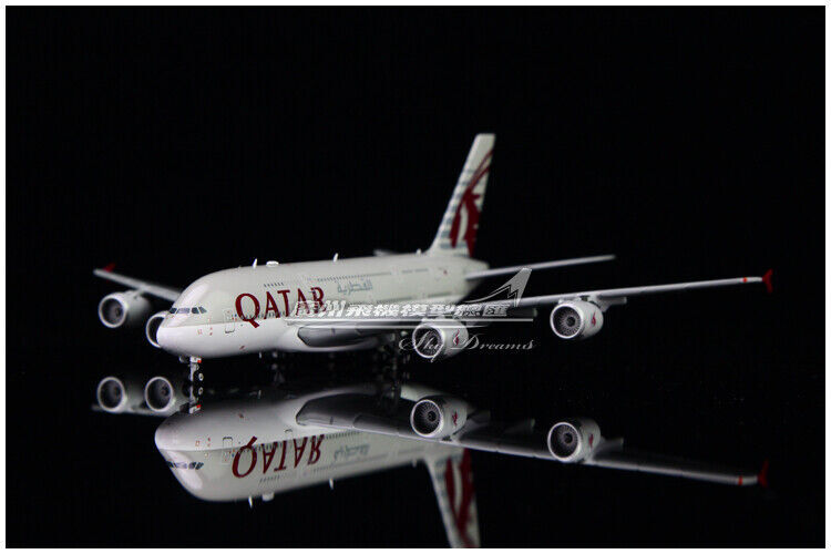 1:400 JC Wings QATAR AIRBUS A380-800 Passenger Airplane Diecast Aircraft Model
