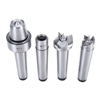 4* woodworking lathe live center set featuring a 60-degree center point design