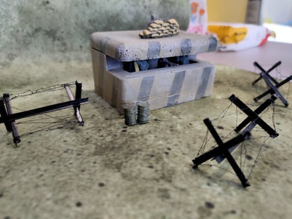 1/72 Bunker Model for Tank War Scenarios