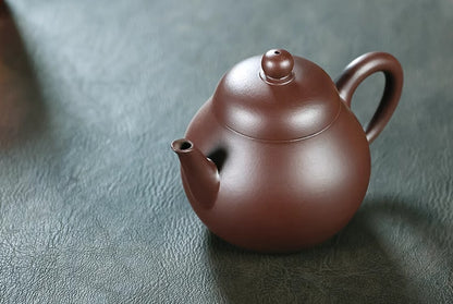 220cc chinese Yixing Handmade Zisha Purple clay Teapot GaoPear Hu Tea Pot