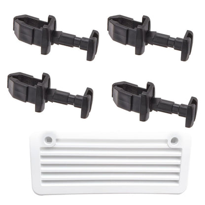 4 Pack Clips 617772 RV Refrigerator Vent For Norcold 1/2 Inch Service Door