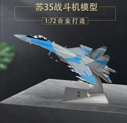 1:72 31CM China SU-35 Fighter Plane Diecast Military Aircraft Aeroplane Model