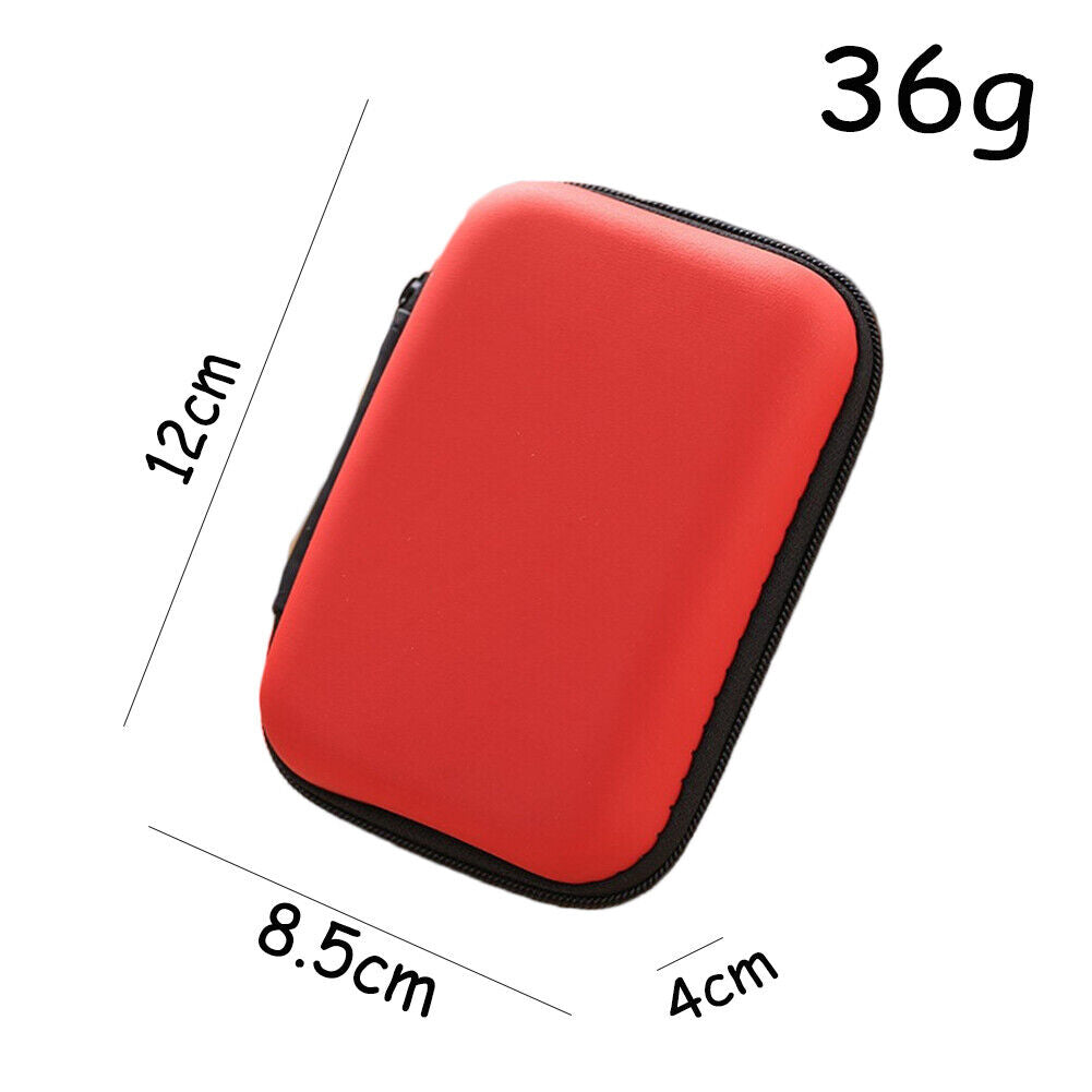 Earphone Pouch USB Data Charger Cable Organizer MINI Storage Bag Travel Case*US