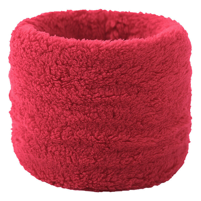 Unisex Winter Warm Plush Ring Scarf Faux Rabbit Fur Headband Collar Bandana