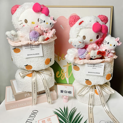 Hello Kitty Doll Bouquet Simulation Eternal Flower Graduation/birthday Gift